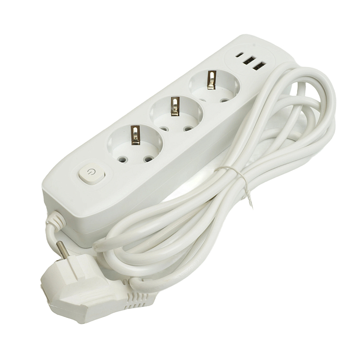 Удлинитель/сетевой фильтр STEKKER 49977