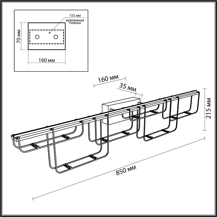 ODEON LIGHT 7060/12WL