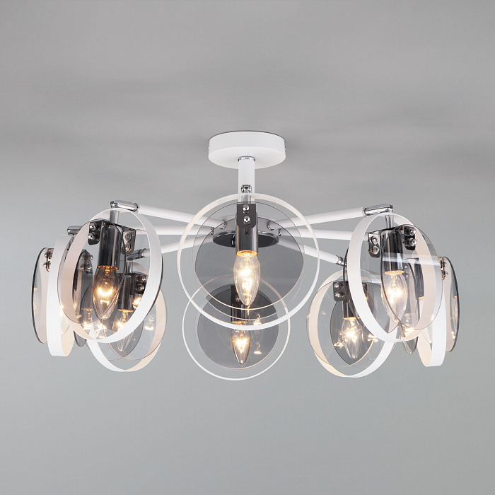 Люстра Eurosvet 70121/8 белый Smart