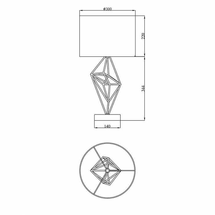 Настольная лампа Lucia Tucci NAOMI T4730.1 gold