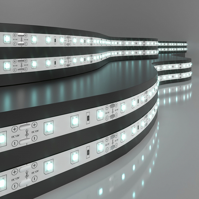 Светодиодная лента Elektrostandard Набор светодиодной ленты 12V 4,8W 60Led 2835 IP20 холодный белый, 5м