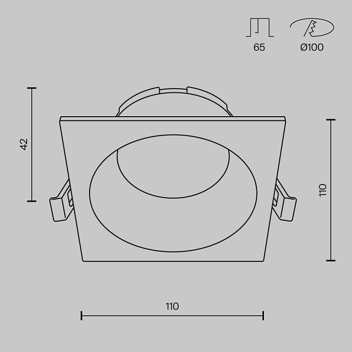 Technical DL126-GX53-SQ-B