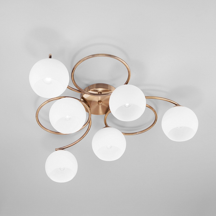 Люстра Eurosvet 30144/6 античная бронза