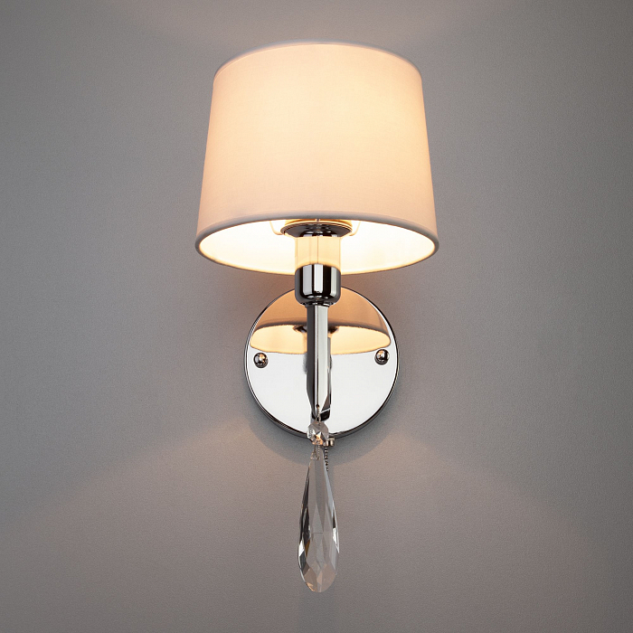 Светильник Eurosvet 10127/1 хром/прозрачный хрусталь Strotskis (10093/1)