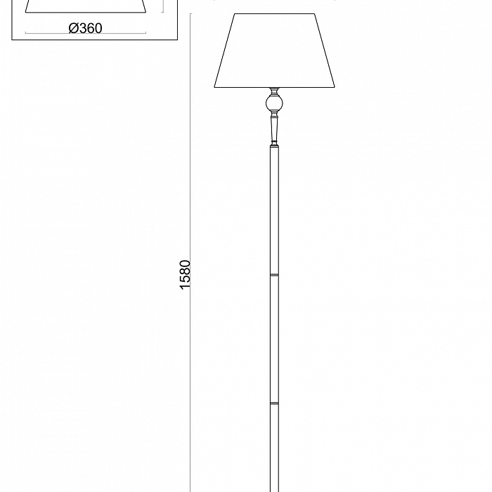 Торшер Freya FR5190FL-01BS