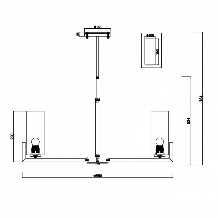 Люстра Maytoni MOD089PL-10BS