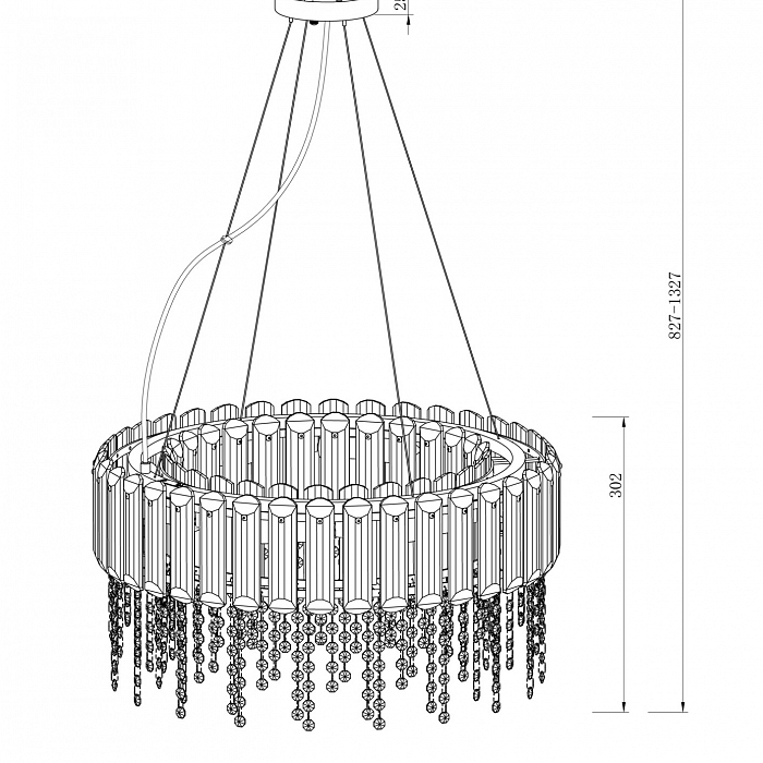 Светильник Maytoni MOD097PL-08CH