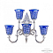 Бра Bohemia Ivele Crystal 7203B15/3+2/210 NW P2 U Clear-Blue/H-1J