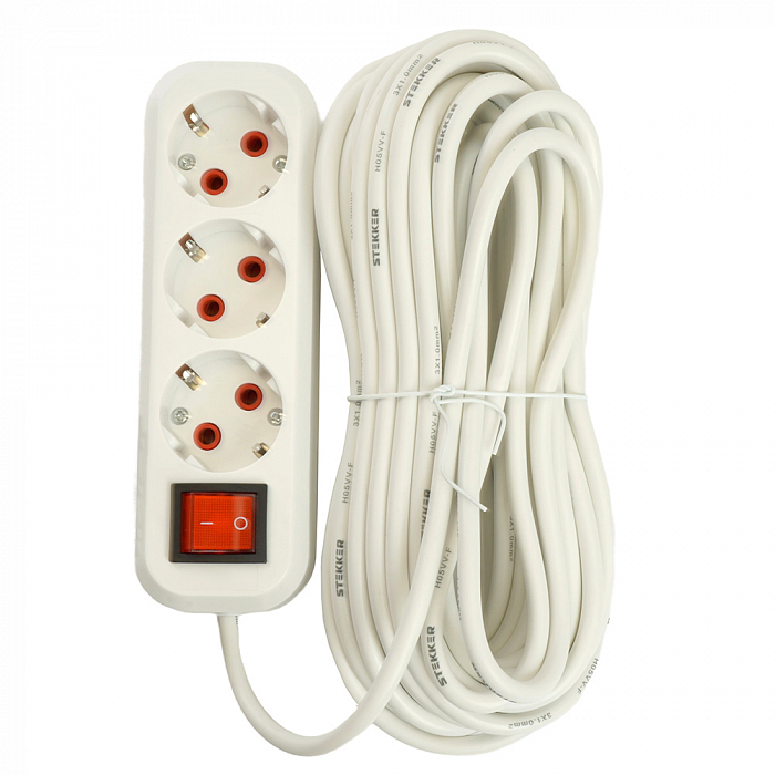 Удлинитель/сетевой фильтр STEKKER 49357
