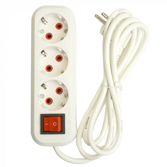 Удлинитель/сетевой фильтр STEKKER 49353