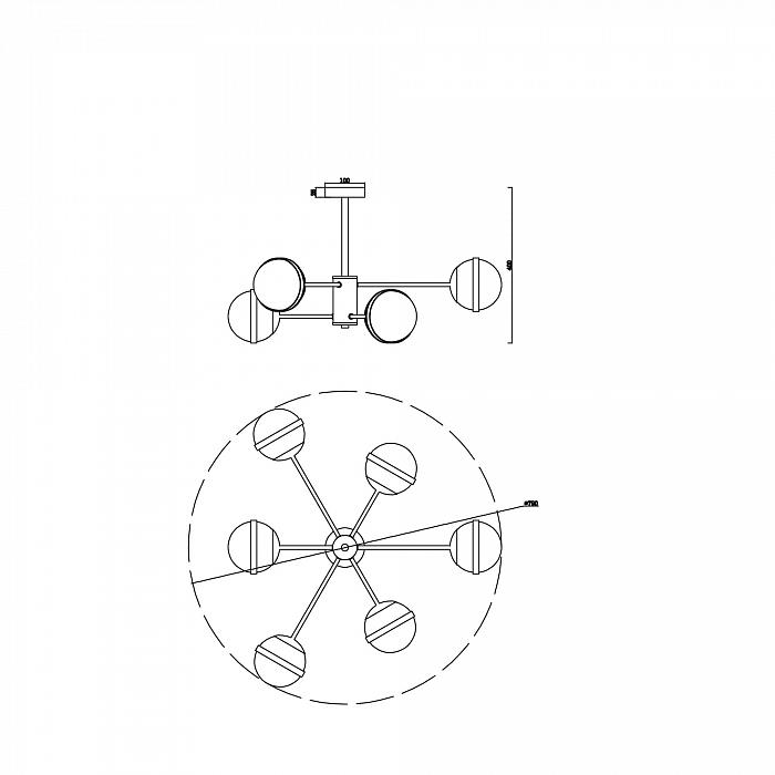 Светильник Freya FR5204PL-06BS