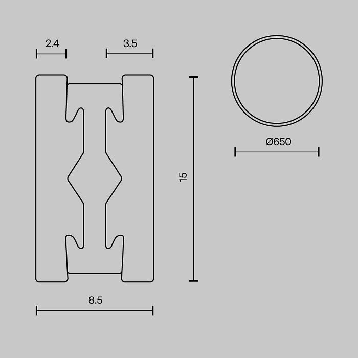 Трековая система Technical TRX154-R-D650-PT