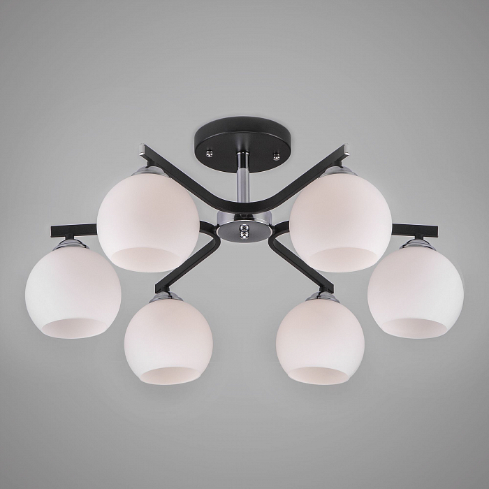 Люстра Eurosvet 30145/6 хром/венге