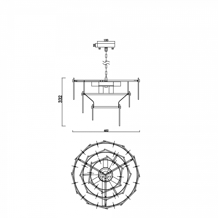 Светильник Freya FR5197PL-05CH