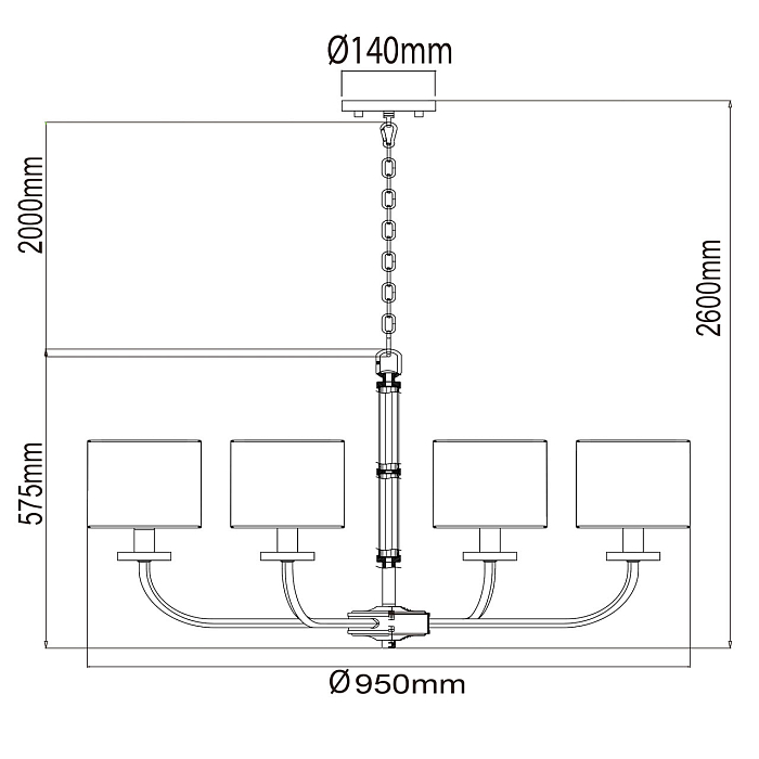 Люстра CHIARO 386017008