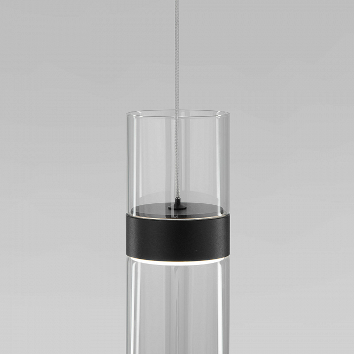 Люстра Eurosvet 50244/1 LED черный/прозрачный