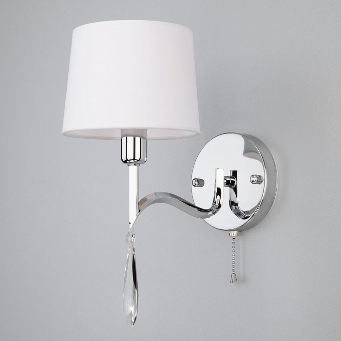 Светильник Eurosvet 10127/1 хром/прозрачный хрусталь Strotskis (10093/1)