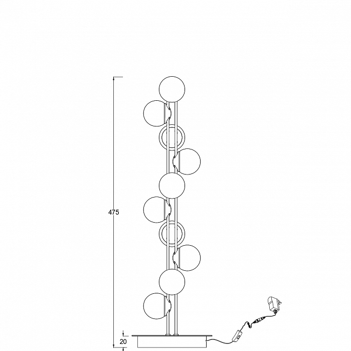 Настольная лампа Maytoni MOD081TL-L14G3K