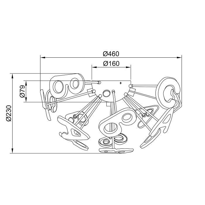Люстра MW-Light 365013705