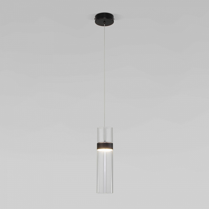 Люстра Eurosvet 50244/1 LED черный/прозрачный