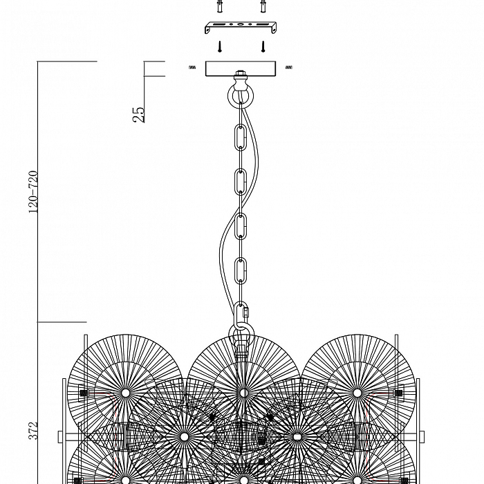 Светильник Maytoni MOD007PL-08G