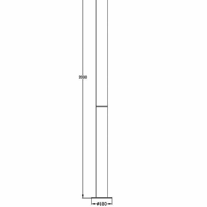 Уличный светильник Outdoor O041FL-L100B3K