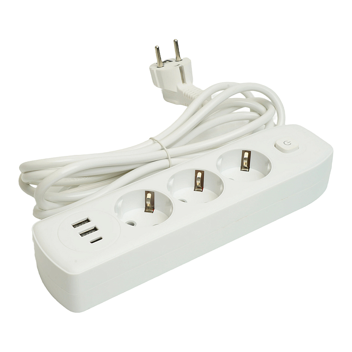 Удлинитель/сетевой фильтр STEKKER 49977