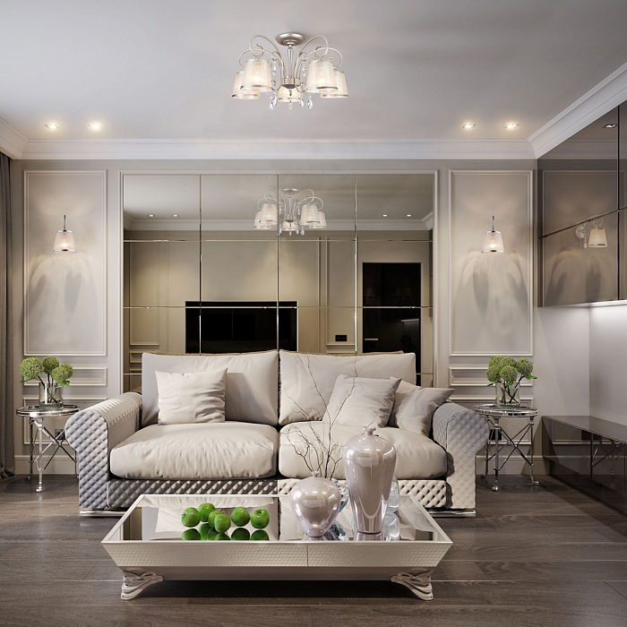 Люстра Eurosvet 60065/5 серебро