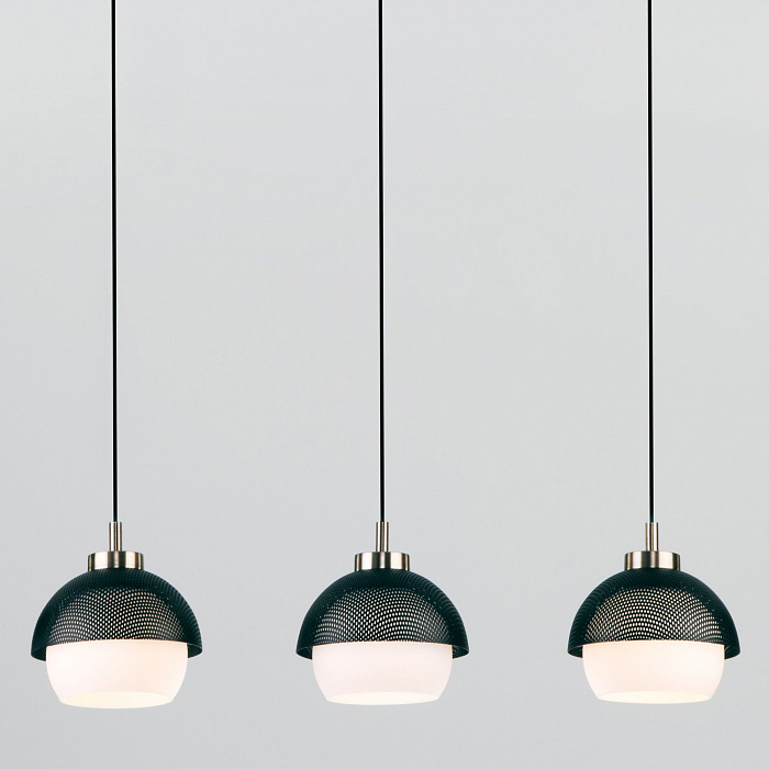 Люстра Eurosvet 50106/3 античная бронза/черный