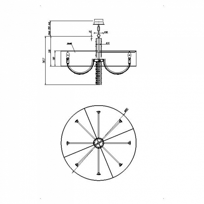 Светильник Maytoni DIA008PL-08CH