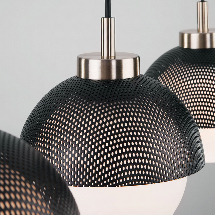 Люстра Eurosvet 50106/3 античная бронза/черный