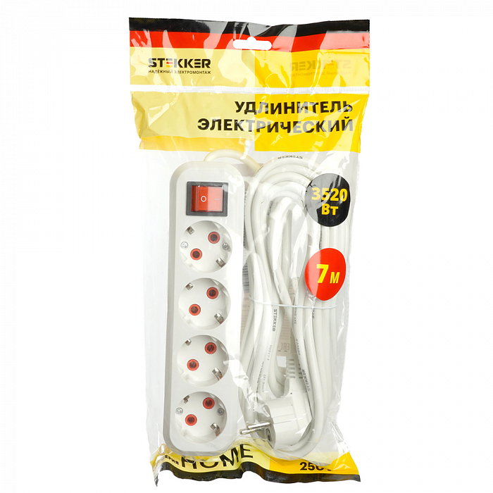 Удлинитель/сетевой фильтр STEKKER 49361