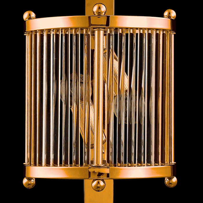 Бра Crystal Lux TADEO AP2 GOLD/TRANSPARENTE