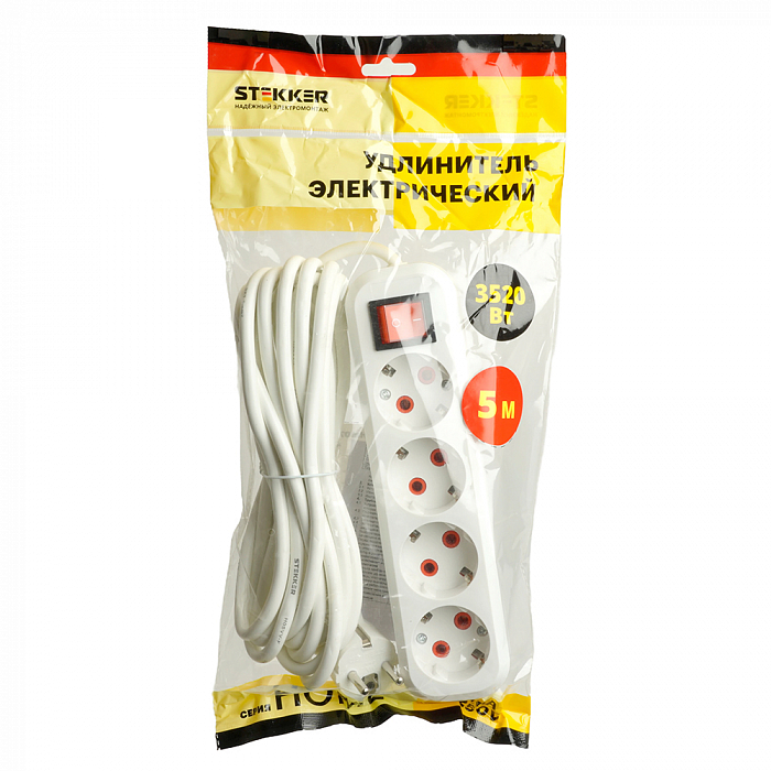 Удлинитель/сетевой фильтр STEKKER 49360